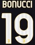 2023-24 Juventus BONUCCI#19 Home Shirt Official Player Issue Size Name Number Set