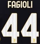 2023-24 Juventus FAGIOLI#44 Home Shirt Official Player Issue Size Name Number Set