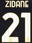 2023-24 Juventus LEGENDS MATCH Home Shirt ZIDANE#21 Official Player Issue Size Name Number Set
