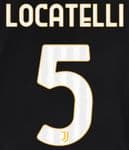 2023-24 Juventus LOCATELLI#5 Home Shirt Official Player Issue Size Name Number Set
