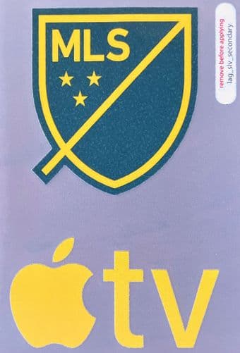 2023/24 LA Galaxy**MLS & APPLE TV**Away Shirt Official Player Issue Football Badge Patch Logo Set