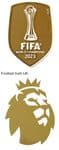 2023-24 Manchester City EPL CHAMPIONS & WORLD CLUB CHAMPIONS Official Player Issue Badge Patch Set