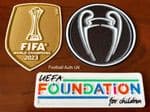 2023-24 Manchester City UCL CHAMPIONS & WORLD CLUB CHAMPIONS Official Player Issue Badge Patch Set