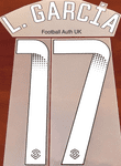 2023-24 Manchester United FA WSL Home/Away Shirt L.GARCIA#17 Official Player Issue Name Number Set