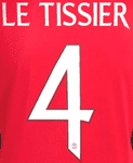2023-24 Manchester United Women FA CUP Home Shirt LE TISSIER#4 Official Player Issue Name Number Set