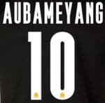 2023-24 Marseille EUROPA LEAGUE Away/Third Shirt AUBAMEYANG#10 Official Player Issue Name Number Set