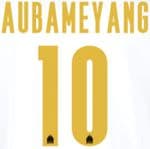 2023-24 Marseille EUROPA LEAGUE Home Shirt AUBAMEYANG#10 Official Player Issue Size Name Number Set