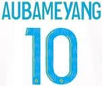 2023-24 Olympique Marseille AUBAMEYANG#10 Home Shirt Official Player Issue Size Name Number Set