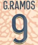 2023-24 PSG Paris G.RAMOS#9 Jordan X Fourth Shirt Official Player Issue Size Name Number Set