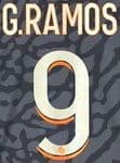 2023-24 PSG Paris LIGUE 1 Third Shirt G.RAMOS#9 Official Player Issue Size Name Number Set