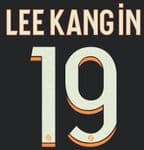 2023-24 PSG Paris LIGUE 1 Third Shirt LEE KANG IN#19 Official Player Issue Size Name Number Set
