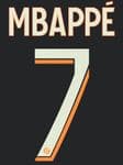 2023-24 PSG Paris LIGUE 1 Third Shirt MBAPPE#7 Official Player Issue Size Name Number Set