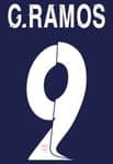 2023-24 PSG**Paris St Germain**UCL Home Shirt G.RAMOS#9 Official Player Issue Size Name Number Set