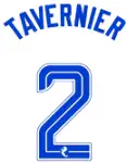 2023-24 Rangers(Glasgow) Away Shirt TAVERNIER#2 Official Player Issue Size Name Number Set