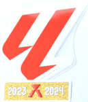 2023-24 Real Madrid LA LIGA CHAMPIONS Official Football Player Issue Size Soccer Badge Patch Set