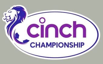 2023-24 Scottish SPFL Cinch Championship Official Player Issue Size Football Soccer Badge Patch