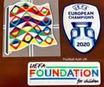 2023-24 UEFA Nations League**ITALY EURO 2020 CHAMPIONS**Official Player Issue Size Badge Patch Set