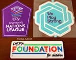 2023-24 UEFA Women's Nations League Official Player Issue Size Football Badge Patch Set