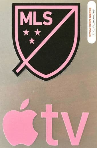 2023-25 Inter Miami**MLS & APPLE TV**Away Shirt Official Player Issue Football Badge Patch Logo Set