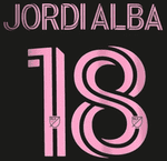 2023-25 Inter Miami MLS Away Shirt JORDI ALBA#18 Official Player Issue Match Name Number Set