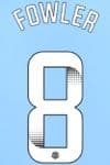 2023-25 Manchester City FA WSL Home/Away/Third Shirt FOWLER#8 Official Player Issue Name Number Set