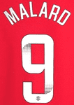 2023-25 Manchester United FA WSL Home/Away Shirt MALARD#9 Official Player Issue Size Name Number Set