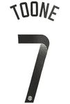 2023-25 Manchester United FA WSL Third Shirt TOONE#7 Official Player Issue Size Name Number Set