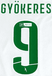 2023-25 Sporting Lisbon LIGA BETCLIC Away Shirt GYOKERES#9 Official Player Issue Name Number Set