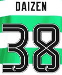 2023-26 Celtic(Glasgow) Home/Away/Third Shirt DAIZEN#38 Official Player Issue Size Name Number Set