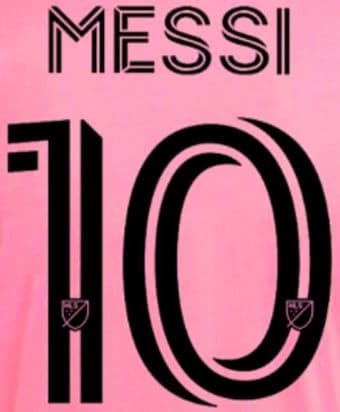 2023-26 Inter Miami MLS Home Shirt MESSI#10 Official Player Issue Match Name Number Set