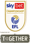 2023-26 Sky Bet EFL Championship Official Player Issue Size Football Soccer Badge Patch Set