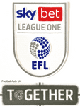 2023-26 Sky Bet EFL League One Official Player Issue Size Football Soccer Badge Patch Set
