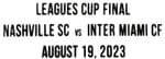 2023 Inter Miami MLS LEAGUE CUP FINAL Official Player Issue Match Transfer Details Football Logo