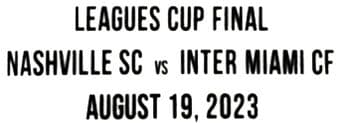 2023 Inter Miami MLS LEAGUE CUP FINAL Official Player Issue Match Transfer Details Football Logo