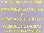 2023 Manchester United CARABAO CUP FINAL Official Player Size Match Transfer Details Football Logo