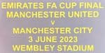 2023 Manchester United FA CUP FINAL Official Player Size Match Transfer Details Football Logo