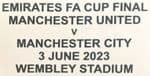 2023 Manchester United FA CUP FINAL Official Player Size Match Transfer Details Football Logo.