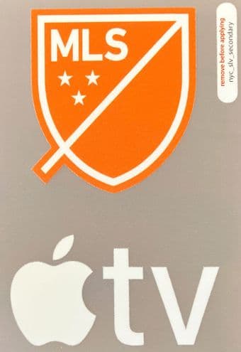 2023 New York City**MLS & APPLE TV**Away Shirt Official Player Issue Football Badge Patch Logo Set