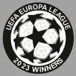 2023 Sevilla EUROPA LEAGUE CHAMPIONS Official Player Issue Size Football Badge Patch