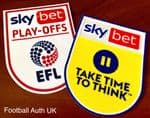 2023 Sky Bet EFL League Two Play-Offs Official Player Issue Size Football Badge Patch Set