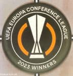2023 West Ham United Europa Conference League Champions Official Player Issue Football Badge Patch