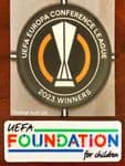 2023 West Ham United Europa Conference League Champions Official Player Issue Size Badge Patch Set