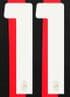 2024-25 AC Milan**125th Year Anniversary**Home Shirt Number#11 Official Player Issue Size Number
