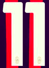 2024-25 AC Milan**125th Year Anniversary**Home Shirt Number#11 Official Player Issue Size Number