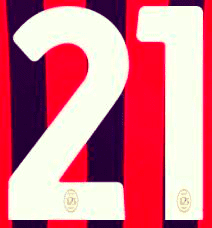 2024-25 AC Milan**125th Year Anniversary**Home Shirt Number#21 Official Player Issue Size Number