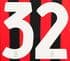 2024-25 AC Milan**125th Year Anniversary**Home Shirt Number#32 Official Player Issue Size Number