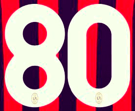 2024-25 AC Milan**125th Year Anniversary**Home Shirt Number#80 Official Player Issue Size Number