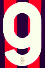 2024-25 AC Milan**125th Year Anniversary**Home Shirt Number#9 Official Player Issue Size Number