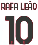 2024-25 AC Milan Away Shirt RAFA LEAO#10 Official Player Issue Size Name Number Set