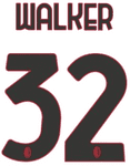 2024-25 AC Milan Away Shirt WALKER#32 Official Player Issue Size Name Number Set